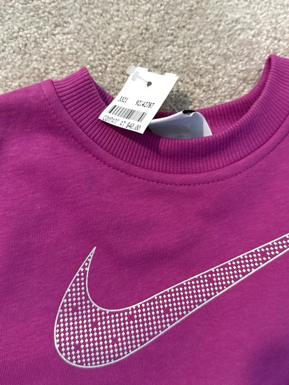 NWT Nike Kids Matching Sweatshirt Set in Teal and Magenta and 2  Nike Tops 5 - Picture 4 of 6